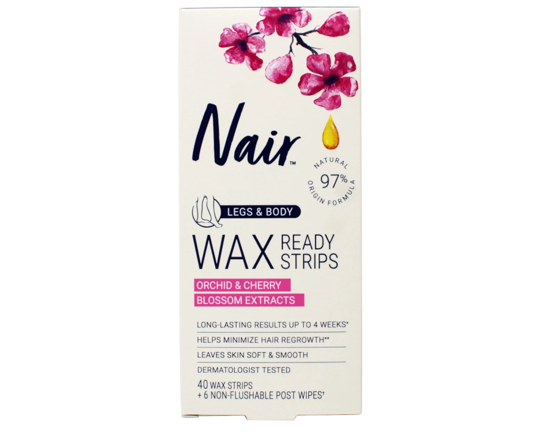 Nair Wax Strips for Body 40 Ct - Sterling Distributors