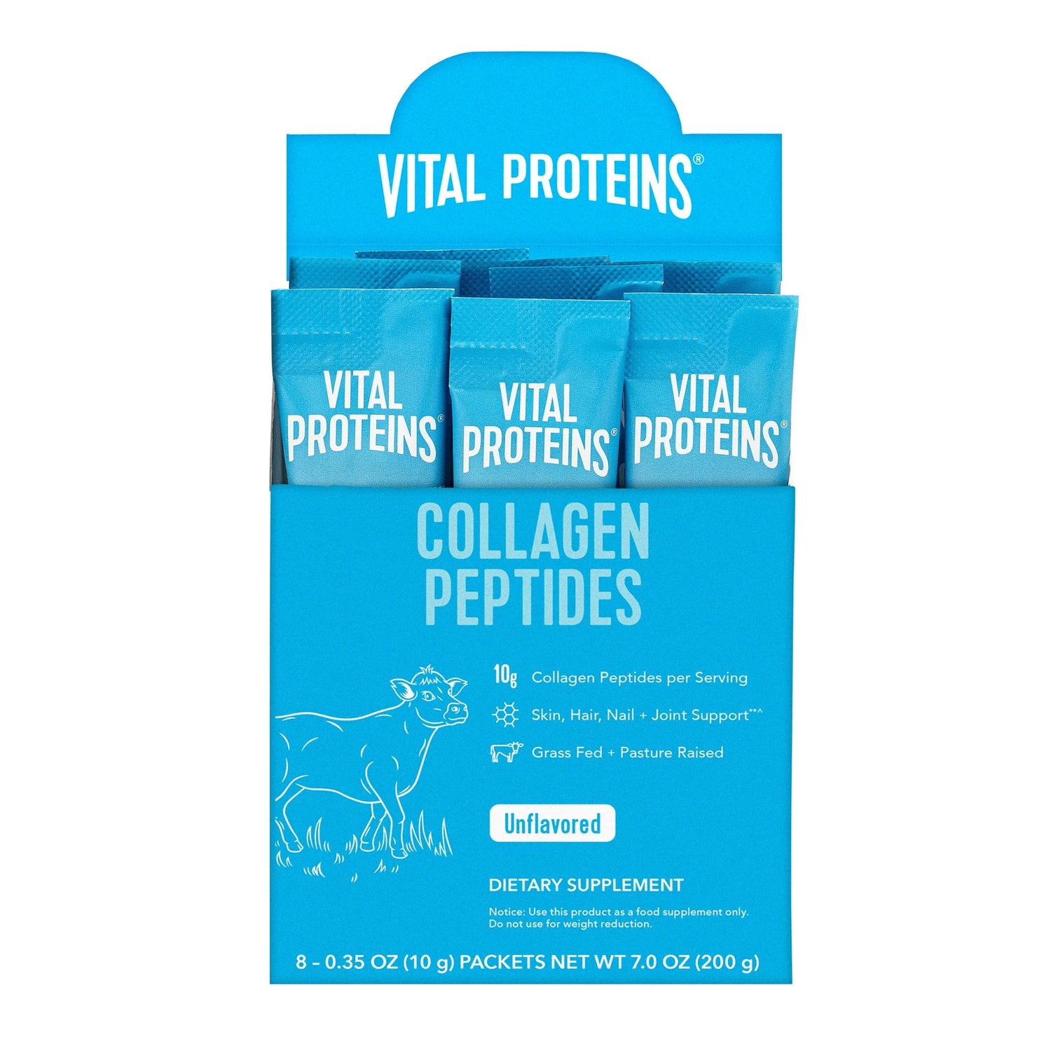 Vital Proteins Collagen Peptide Sticks 8ct 2.8 oz - Sterling Distributors