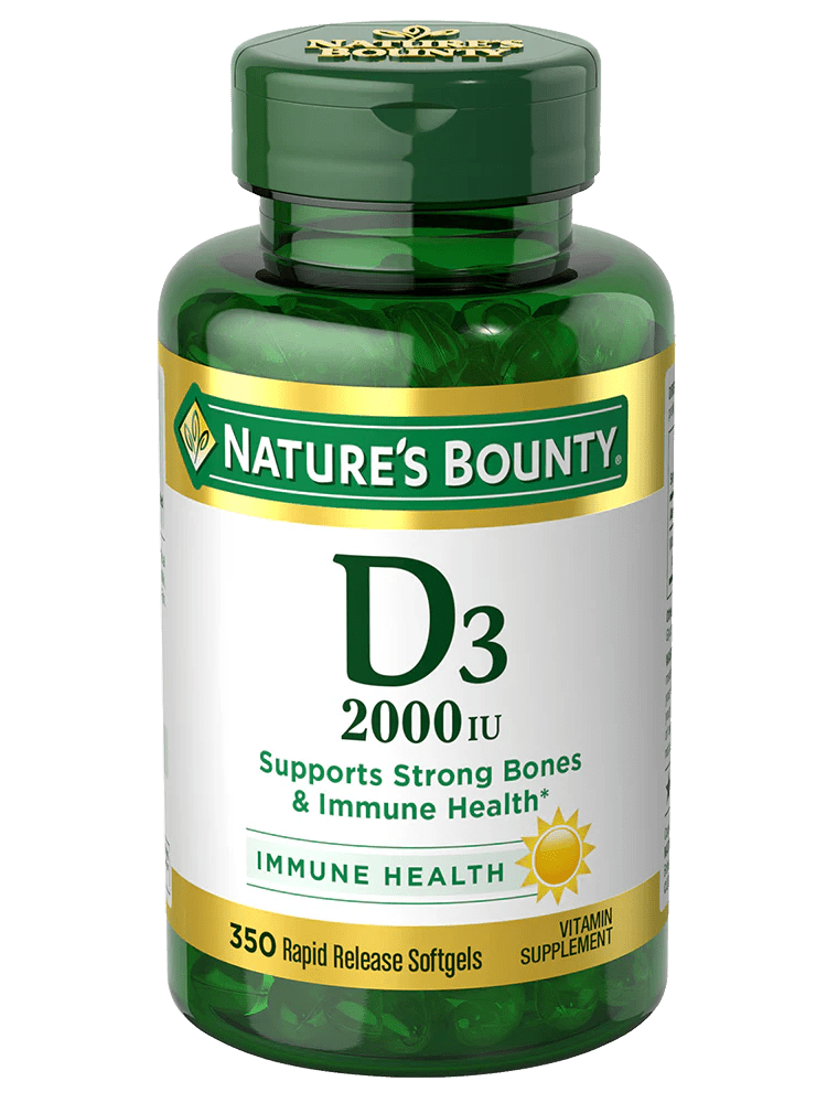 Nature Bounty Vitamin D3 2000IU 350ct Softgels - Sterling Distributors