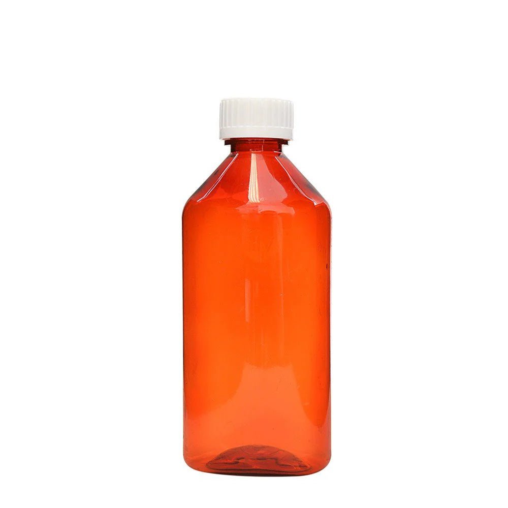 ColorSafe Amber Oval 8oz Child - Resistance Vial - Sterling Distributors