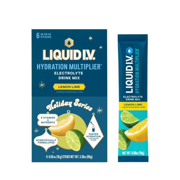 Liquid IV Hydration Multiplier Electrolyte Drink Mix Lemon Lime 6ct - Sterling Distributors