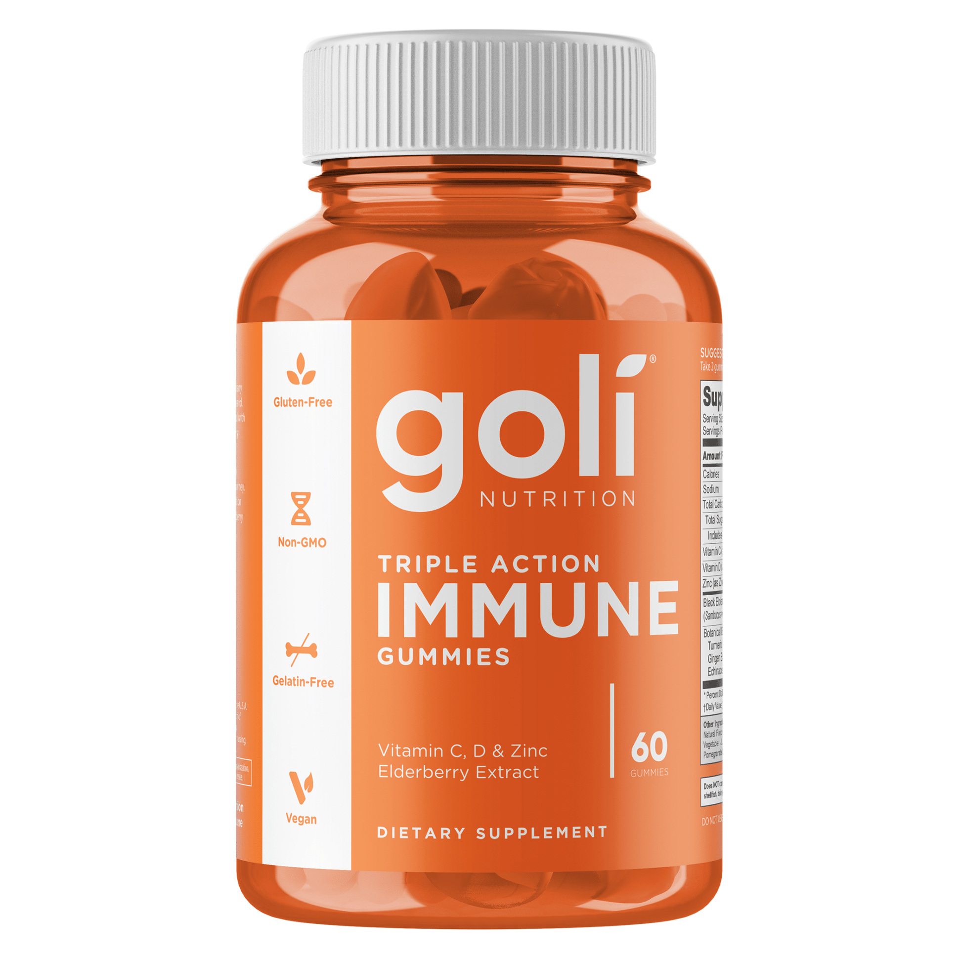 Goli Triple Action Immune Gummies 60ct - Sterling Distributors
