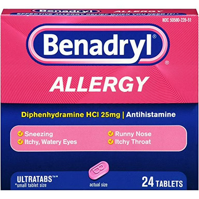 Benadryl Allergy Ultratab Tablets 24ct