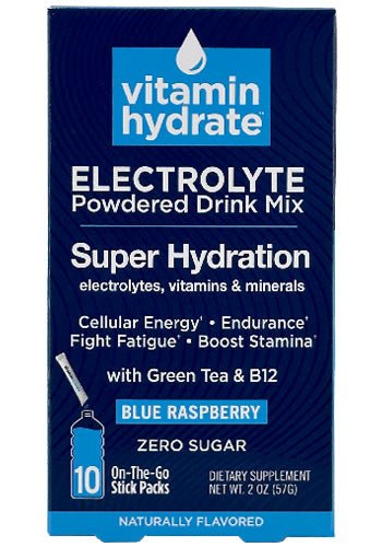 Vitamin Hydrate Super Hydration Blue Raspberry - Sterling Distributors