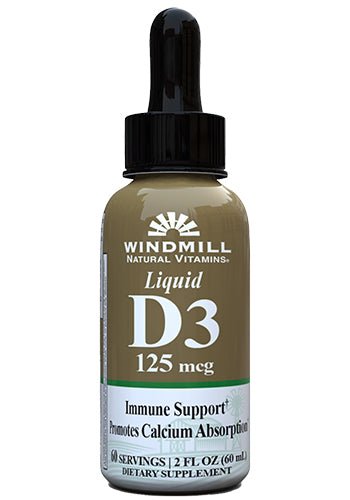 Windmill D3 125 mcg (5000 IU) Liquid - Sterling Distributors