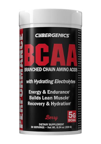 Cybergenics BCAA Powder Drink Mix - Berry Flavored - Sterling Distributors