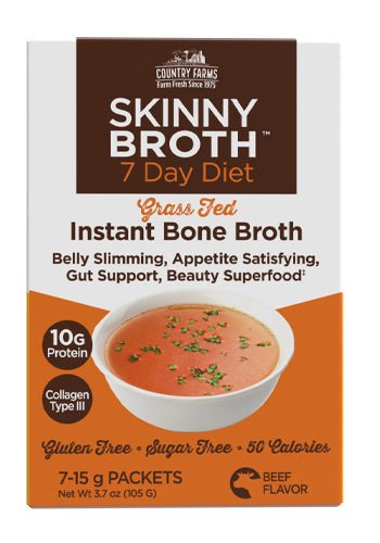 Country Farms Skinny Broth - Beef Flavor - Sterling Distributors