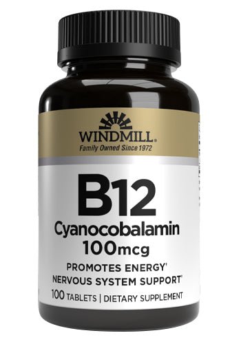 Windmill B12 100 mcg Tablets - Sterling Distributors