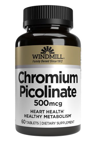 Windmill Chromium Picolinate 500 mcg Tablets - Sterling Distributors