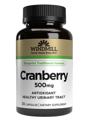 Windmill Cranberry 500 mg Capsules - Sterling Distributors