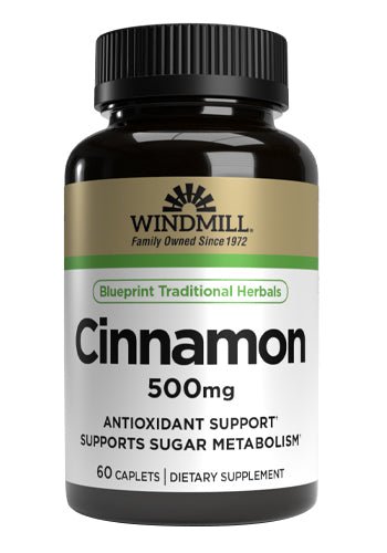 Windmill Cinnamon 500 mg Caplets - Sterling Distributors