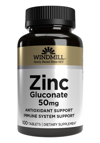 Windmill Zinc Gluconate 50 mg Tablets - Sterling Distributors