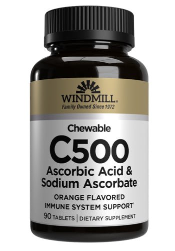 Windmill C 500 mg Chewable Tablets Orange Flavored - Sterling Distributors
