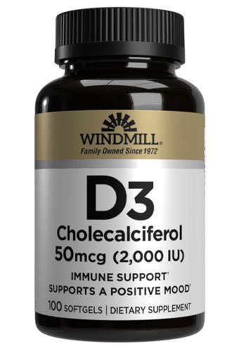 D3 50 mcg (2000 IU) Softgels 100ct - Sterling Distributors