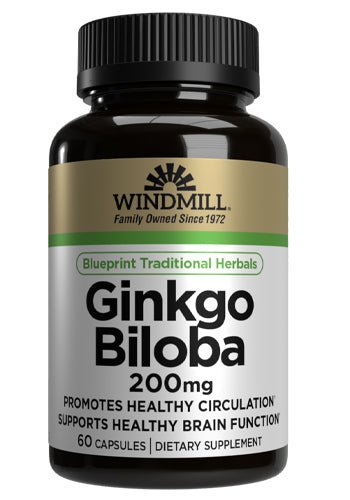Windmill Ginkgo Biloba 200 mg Capsules - Sterling Distributors