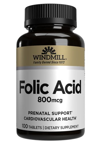 Windmill Folic Acid 800 mcg Tablets - Sterling Distributors