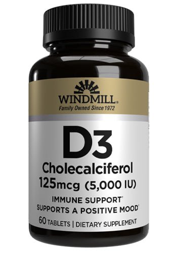 D3 125 mcg (5000 IU) Tablets 60ct - Sterling Distributors
