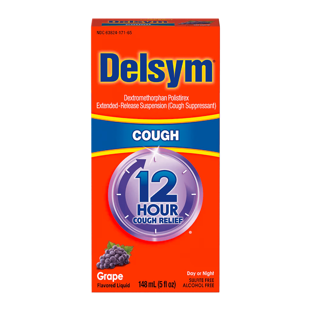 Delsym 12 Hour Cough Liquid Grape Flavor 5 oz - Sterling Distributors