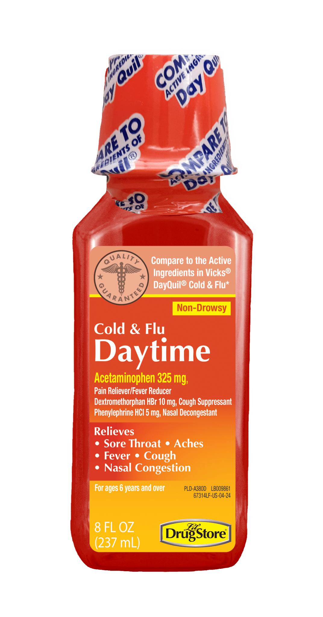 Lil Drug Cold & Flu Daytime Liquid 8 oz - Sterling Distributors