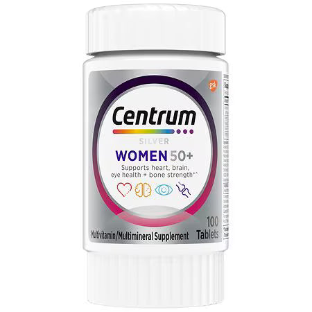 Centrum Silver Multivitamin/Multiminerals Women 50+ Tablets 100 Ct