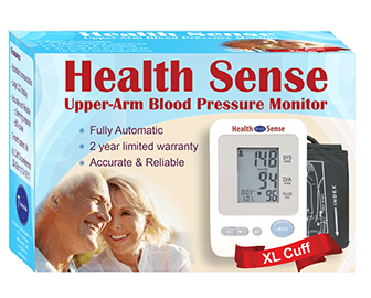 Homeaide HealthSense Upper Arm XL Blood Pressure Monitor 11.8in - 16.5in - Sterling Distributors