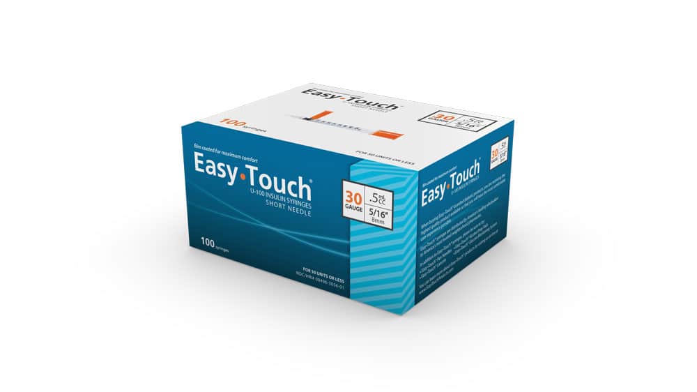 EasyTouch 30g 1/2cc Syringe 5/16 Length (830565)