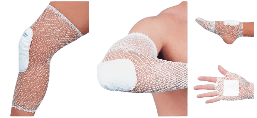 The DeRoyal Stretch Net Size 7 is a premium tubular elastic retainer designed to provide secure dressing retention.