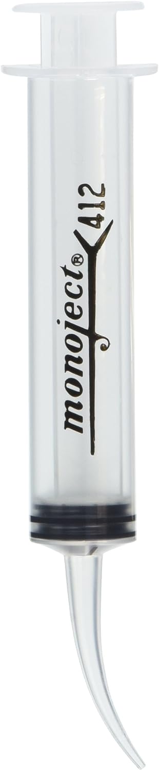 Monoject 412 Syringe Curved Tip 12cc 50/bx - Sterling Distributors