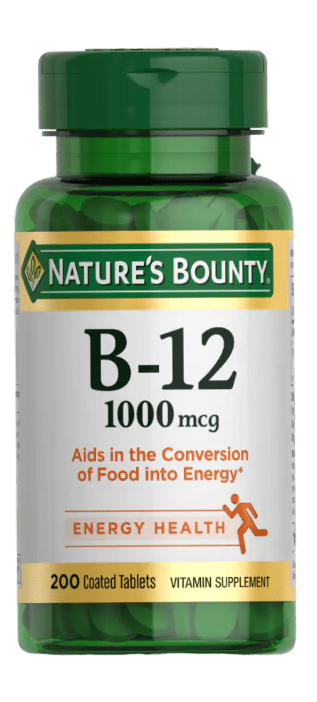 Nature Bounty Vitamin B12 1000Mcg 200ct Tablets - Sterling Distributors