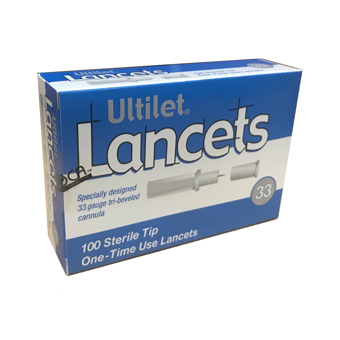 Ultilet Lancets 33g (Pull Top) 100/Box Short Dated EXP: 4/26 - Sterling Distributors