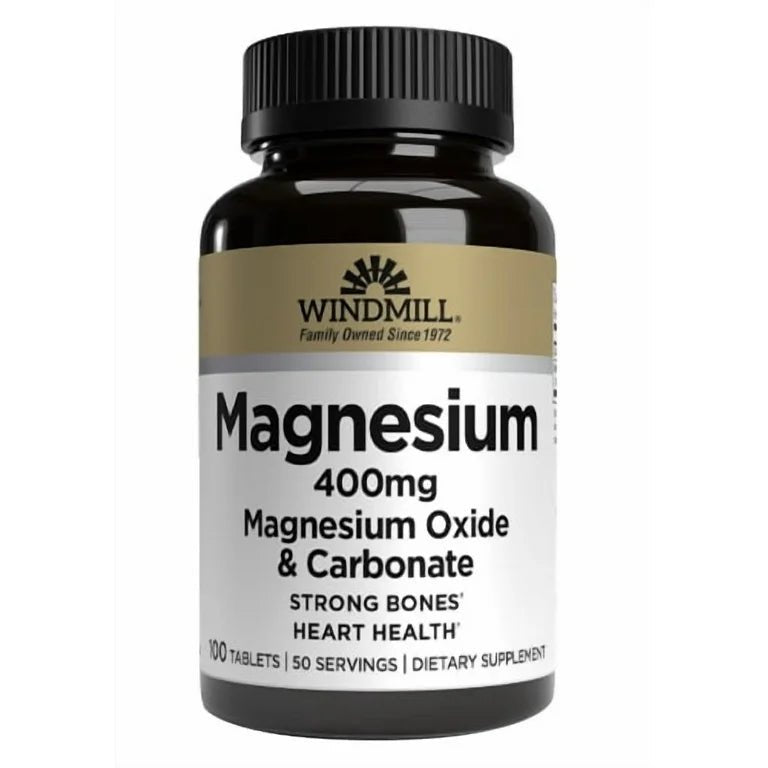 Magnesium 400 mg Oxide & Carbonate Tablets 100ct - Sterling Distributors