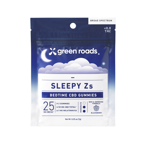 Green Roads 50mg Gummies Sleepyz 2ct - Case of 4 - Sterling Distributors