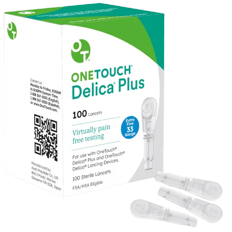 One Touch Delica Plus Lancets 33g - Sterling Distributors