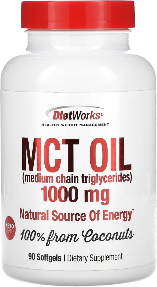 DietWorks MCT Oil 1000 mg Softgels - Sterling Distributors