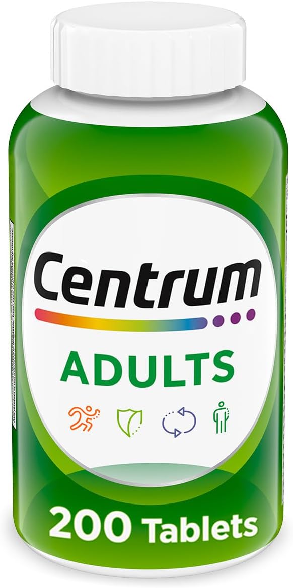 Centrum Adults Multivitamin/Multimineral Supplement 200ct - Sterling Distributors