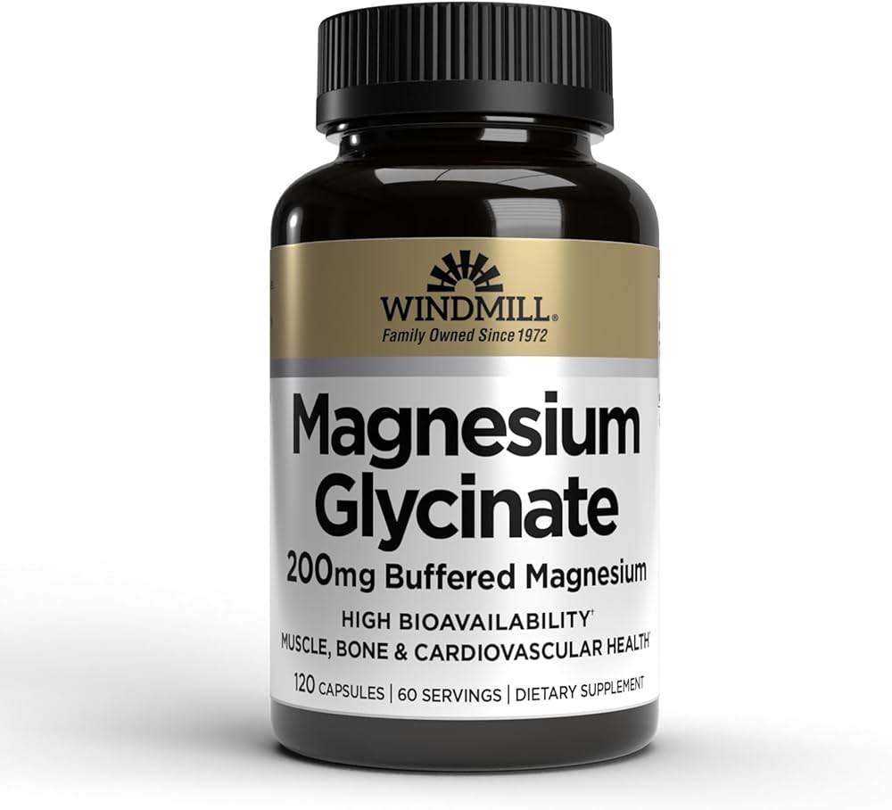 Magnesium Glycinate 200 mg Capsules 120ct - Sterling Distributors