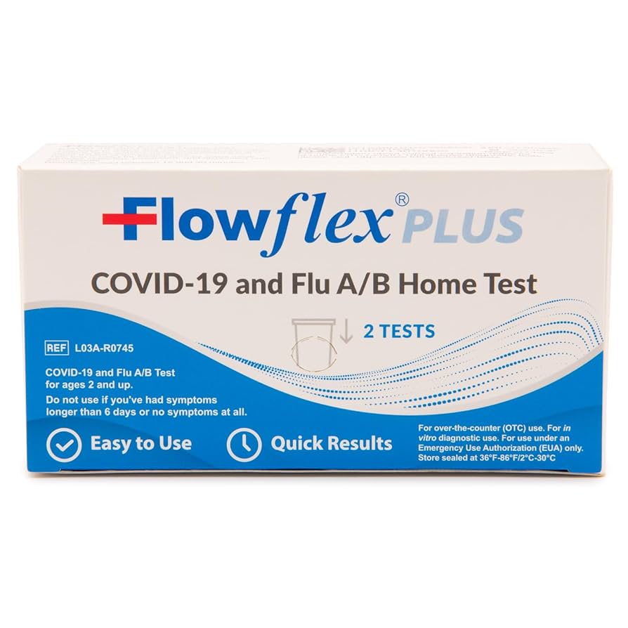 Flowflex Covid - 19 & Flu A/B Antigen Rapid Home Test 1 Test (Case of 12) - Sterling Distributors