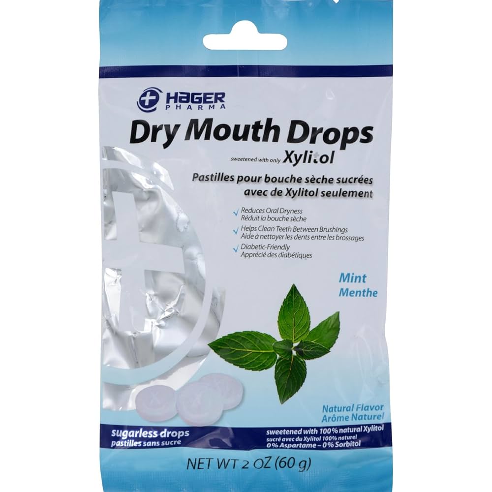 Hager Dry Mouth Drops Mint 26ct - Sterling Distributors