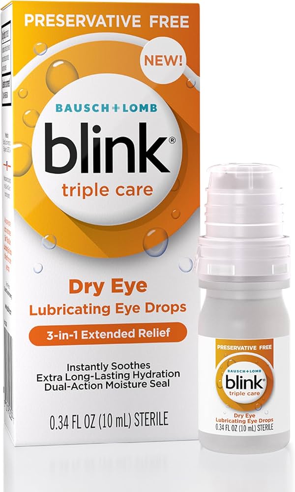 Blink® Triple Care Lubricating Eye Drops 0.34 fl oz - Sterling Distributors