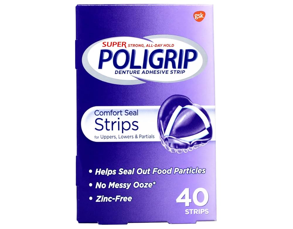 Super Poligrip Comfort Seal Strips 40ct - Sterling Distributors