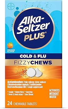 Alka Seltzer Plus Maximum Strength Cold & Flu Fizzy Chews 24 ct - Sterling Distributors