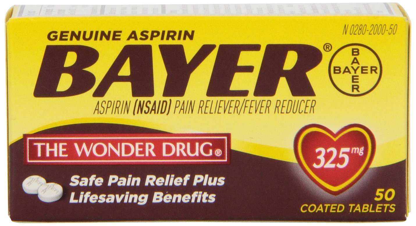 Bayer Aspirin 325mg Tablets 50 ct - Sterling Distributors