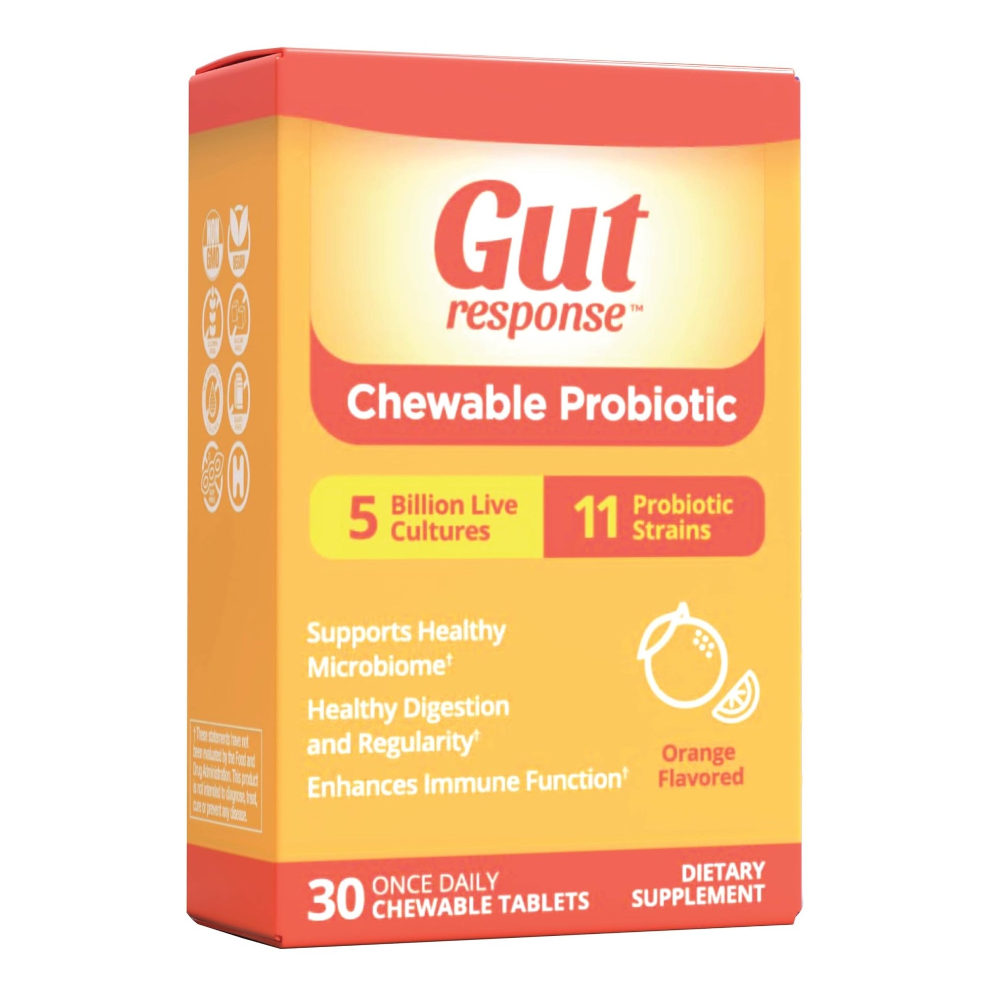 Gut Response Chewable Probiotic Tablets - Sterling Distributors