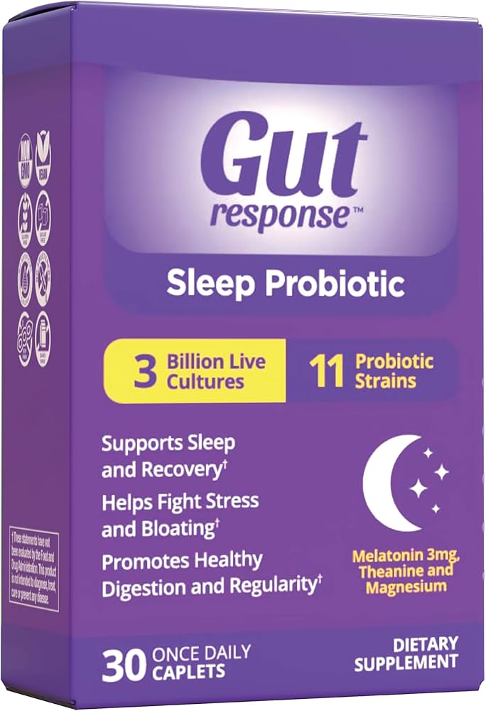 Gut Response Sleep Support Probiotic Caplets - Sterling Distributors