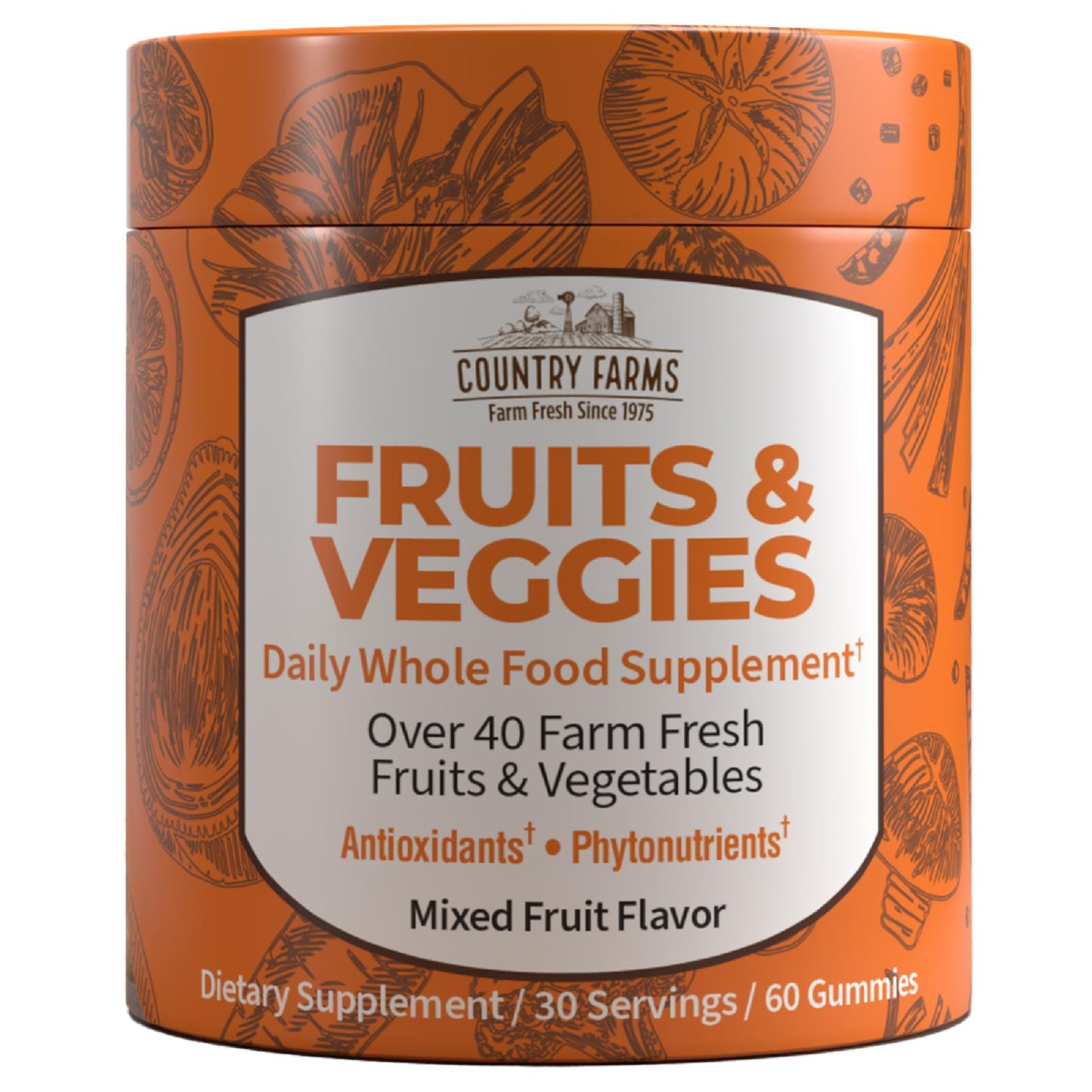 Country Farms Fruits & Veggies - Mixed Fruit Gummies - Sterling Distributors