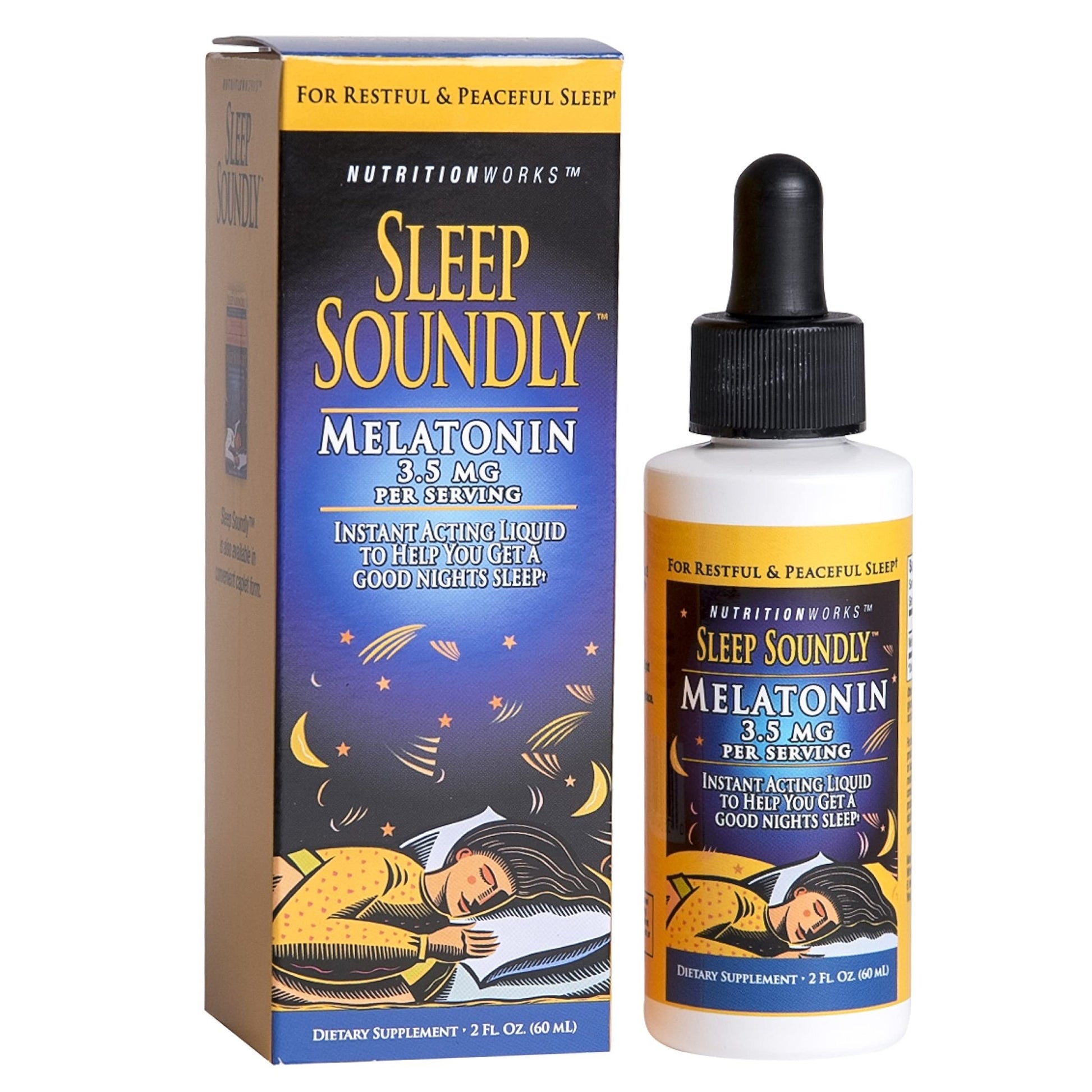 Sleep Soundly Melatonin 3.5 mg. Liquid - Sterling Distributors