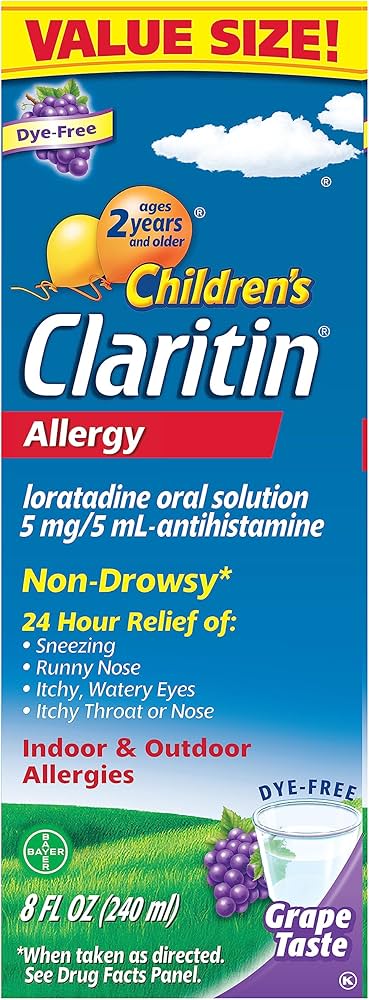 Claritin Children's 24 Hour Allergy Grape Syrup 8oz - Sterling Distributors