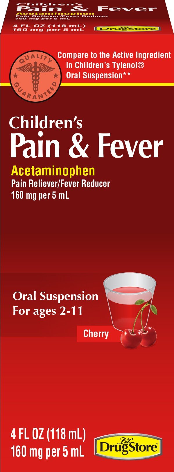 Lil Drug Children Liquid Pain & Fever Reliever 4 oz - Sterling Distributors
