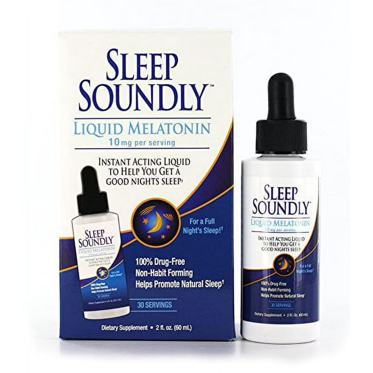 Sleep Soundly Melatonin 10 mg. Liquid
