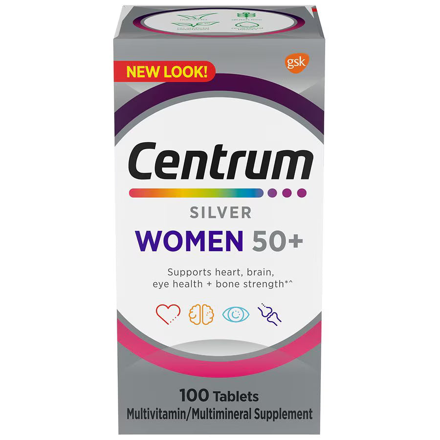 Centrum Silver Multivitamin/Multiminerals Women 50+ Tablets 100 Ct